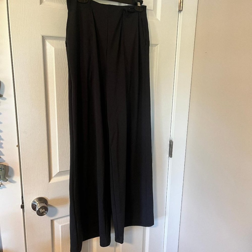 Old Navy, Women's High-Waisted PowerSoft Wide-Leg Pants, Black, Medium